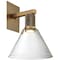 Access Lighting Port Nine Martini, Martini LED Wall Sconce, Antique Brushed Brass Finish, Clear Glass 63143LEDD-ABB/CLR - alternate 7